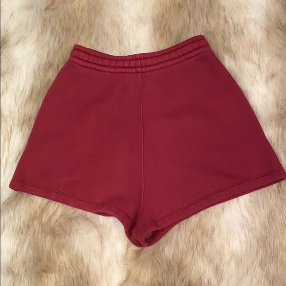 T Alexander Wang Burgundy Shorts - Picture 5 of 8